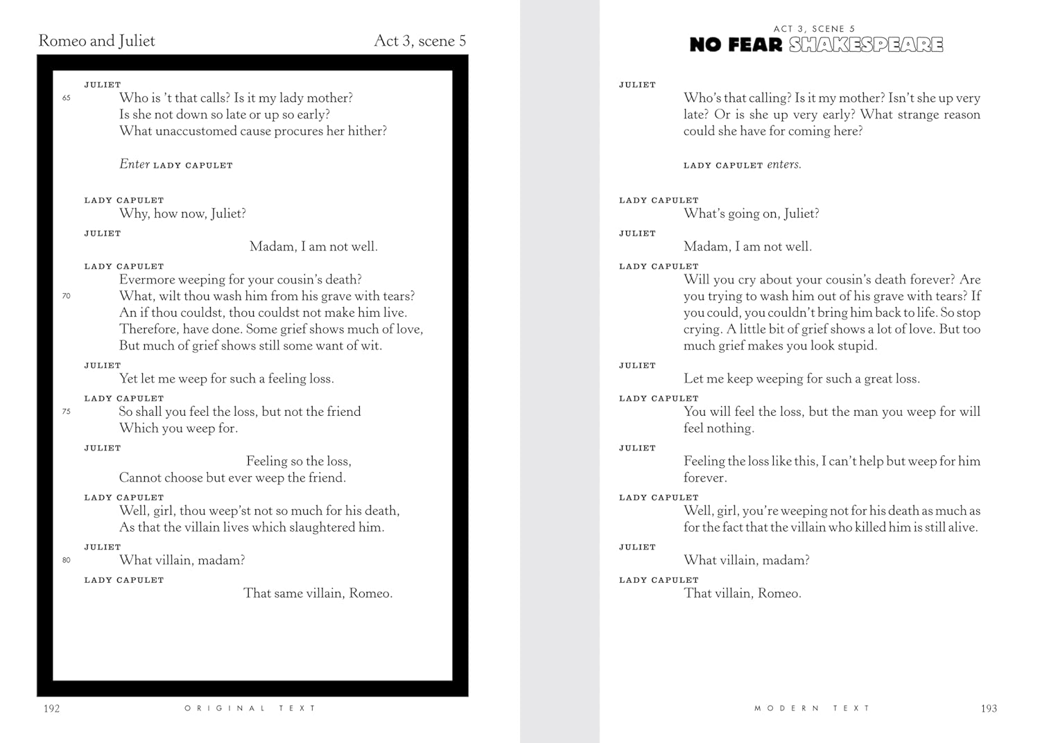 Romeo and Juliet (No Fear Shakespeare) -Volume 2 Romeo and Juliet (No Fear Shakespeare) -Volume 2
